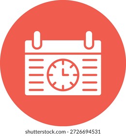 Ilustração de design de ícone de vetor de relógio