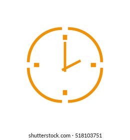 clock, vector icon, eps10