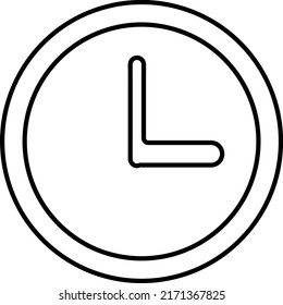 ilustración de icono del vector de reloj en fondo blanco..eps
