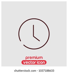 Clock Vector Icon Illustration For Web And Mobile Application Isolated On Light Backround.Premium Quality.