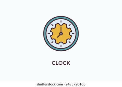 Clock Vector Icon Or Logo Illustration