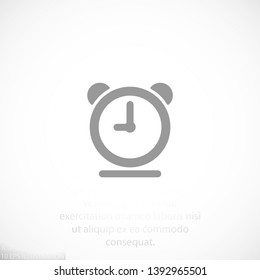 clock vector icon  , lorem ipsum Flat design