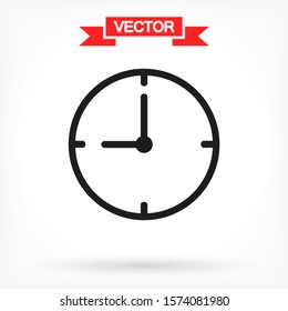 Clock Vector icon . Lorem Ipsum Illustration design