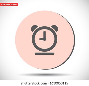 clock vector icon , lorem ipsum Flat design