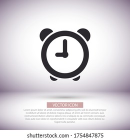 clock vector icon , lorem ipsum Flat design