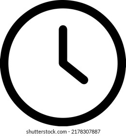 icono del vector de reloj - estilo minimalista y moderno.