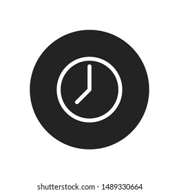 Clock vector icon in modern design style for web site and mobile app