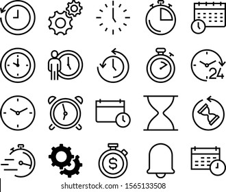 clock vector icon set such as: mute, history, online, businessman, doorbell, badge, push, year, holiday, center, payment, standing, signal, number, timely, art, action, investment, process, manager