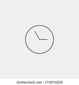 Clock vector icon sign symbol