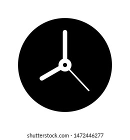Clock vector icon, Simple icon vector illustration