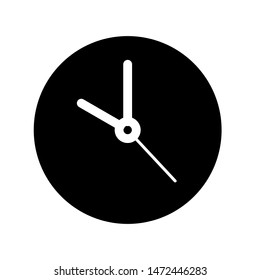 Clock vector icon, Simple icon vector illustration