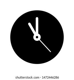 Clock vector icon, Simple icon vector illustration