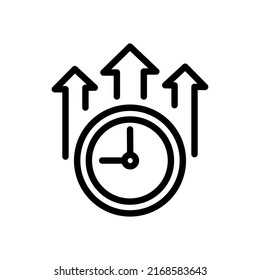 Clock vector icon. Simple clock vector icon on white background.Time.
