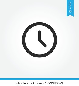 Clock vector icon, simple sign for web site and mobile app.