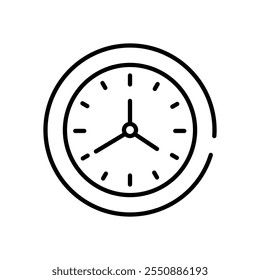 Icono de Vector de reloj ilustración de stock