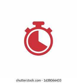 Clock vector icon. Stopwatch symbol