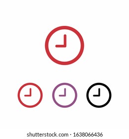 Clock vector icon. Stopwatch symbol