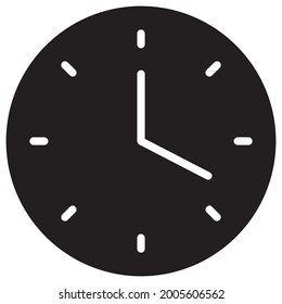 Clock Vector icon that can easily modify or edit