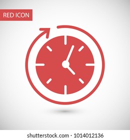 Clock vector icon. Time is a business concept. The symbol of time