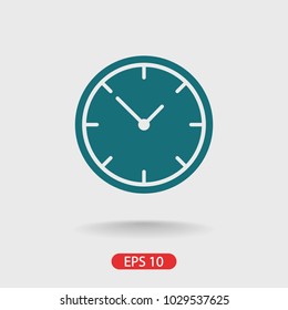 Clock vector icon. Time is a business concept. The symbol of time