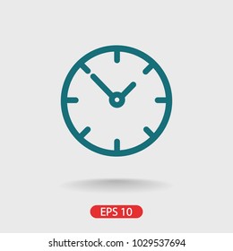 Clock vector icon. Time is a business concept. The symbol of time