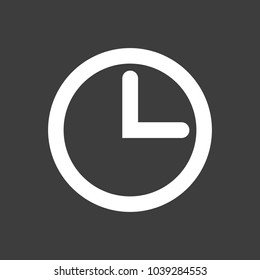 Clock vector icon. Time is a business concept. The symbol of time