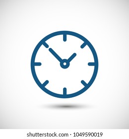 Clock vector icon. Time is a business concept. The symbol of time