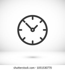 Clock vector icon. Time is a business concept. The symbol of time