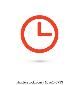Clock vector icon. Time is a business concept. The symbol of time