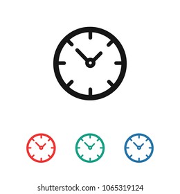 Clock vector icon. Time is a business concept. The symbol of time