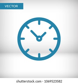 Clock vector icon. Time is a business concept. The symbol of time