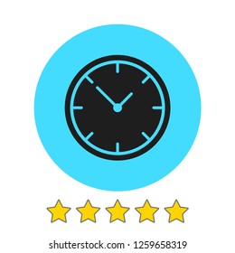 Clock vector icon. Time is a business concept. The symbol of time