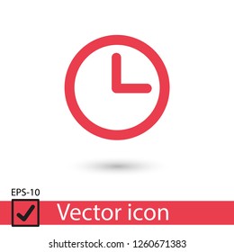 Clock vector icon. Time is a business concept. The symbol of time