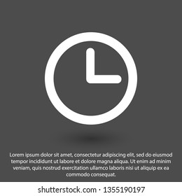 Clock vector icon. Time is a business concept. The symbol of time