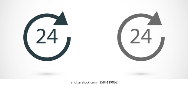 Clock vector icon. Time vector illustration. Trendy Flat style for graphic design, Web site, UI
