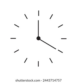 Clock vector icon. Time icon vector. Clock vector icon. Vector illustration.  EPS 10