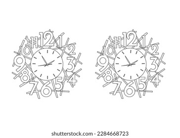 Clock vector icon. Time and clock line icons. Vector linear icon set. Alarm clock vector icon isolated on white background, simple line outline style, alarm clock ringing icon modern design
