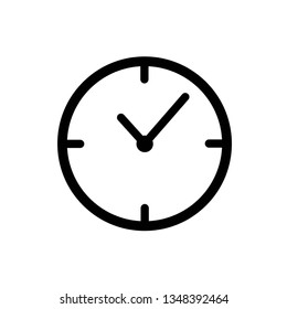 clock vector icon in trendy flat style