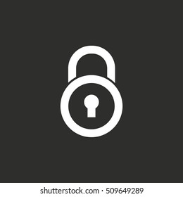 Clock vector icon. White illustration isolated on black background for graphic and web design.