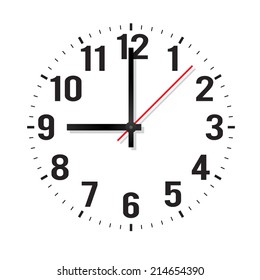 Clock. Vector illustration