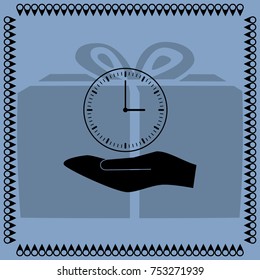 Clock, vector illustration 