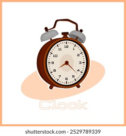 Clock Vector Illustration Clipart, Clock Sticker Design, Clock Sign and Symbol, Electronic Devices Vector Collection