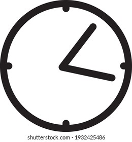 Clock vector illustration graphic. Suitable for symbols of time, duration, social media, and more