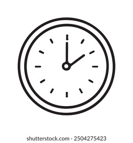 Clock vector illustration icon on white background