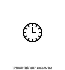 Clock Vektorgrafik Logo Vorlage für viele Zwecke. Einzeln auf weißem Hintergrund.