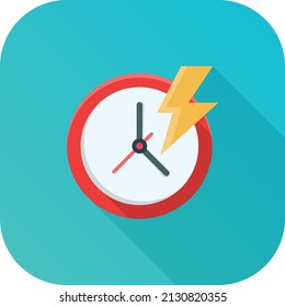 clock Vector illustration on a transparent background.Premium quality symmbols.Vector line flat icon for concept and graphic design.
