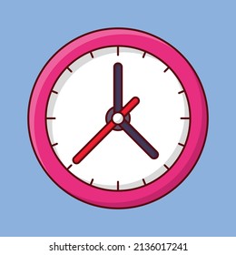 ilustración del vector de reloj en un fondo transparente. Símbolos de calidad superior. Iconos planos de línea vectorial para el diseño de conceptos y gráficos. 