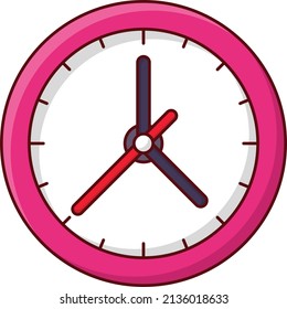 clock Vector illustration on a transparent background. Premium quality symmbols. Vector line flat icons for concept and graphic design. 