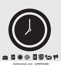 Clock vector illustration symbol for website and graphic design