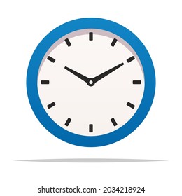Clock vector isolated illustration design